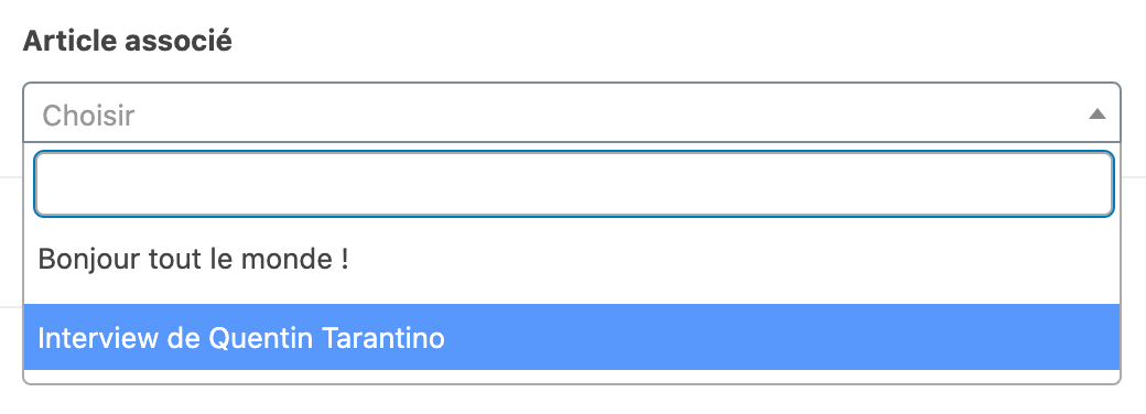 Champ Objet Publication